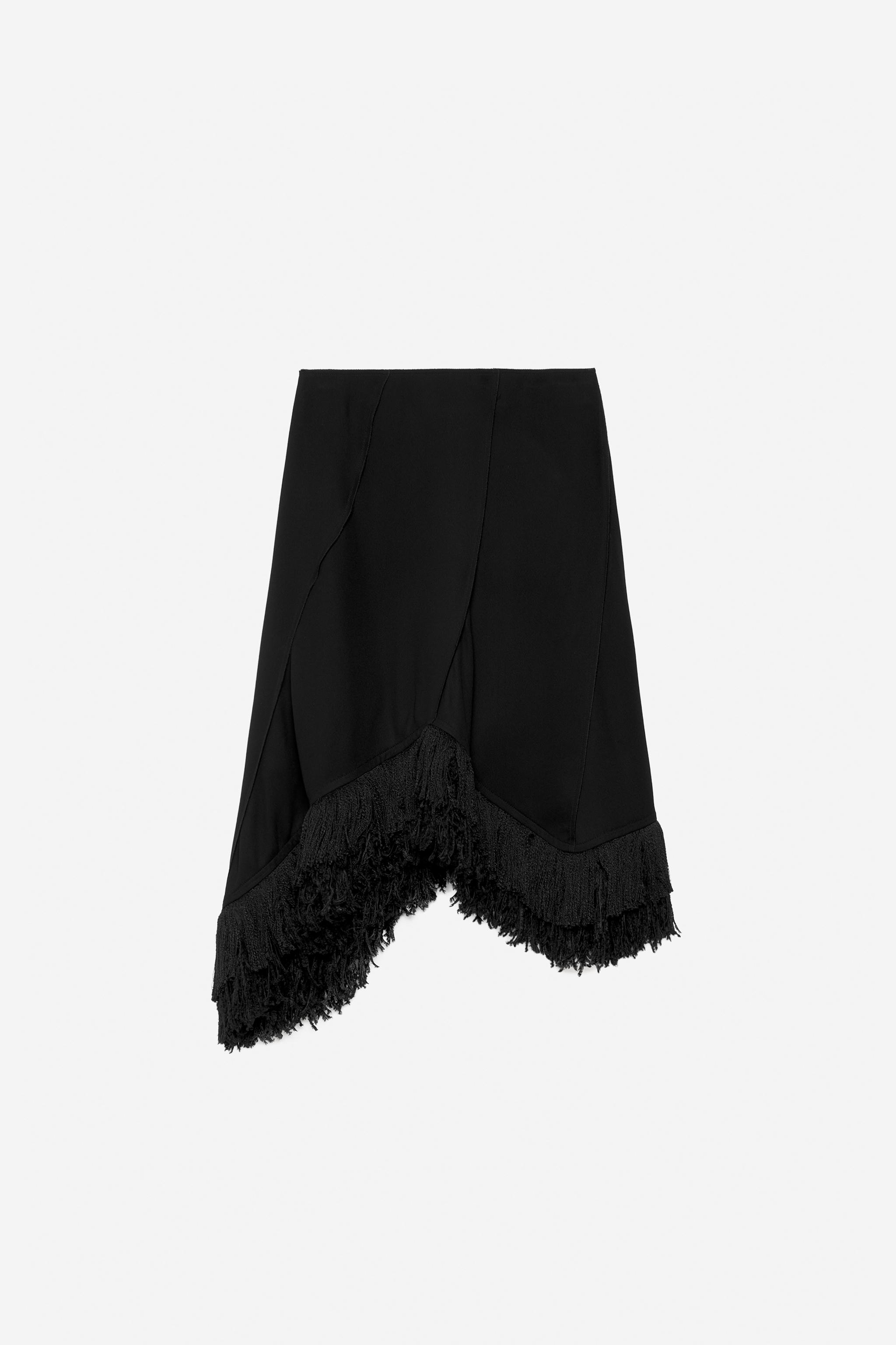 JUPE À FRANGES ASYMÉTRIQUE - THE ITEM